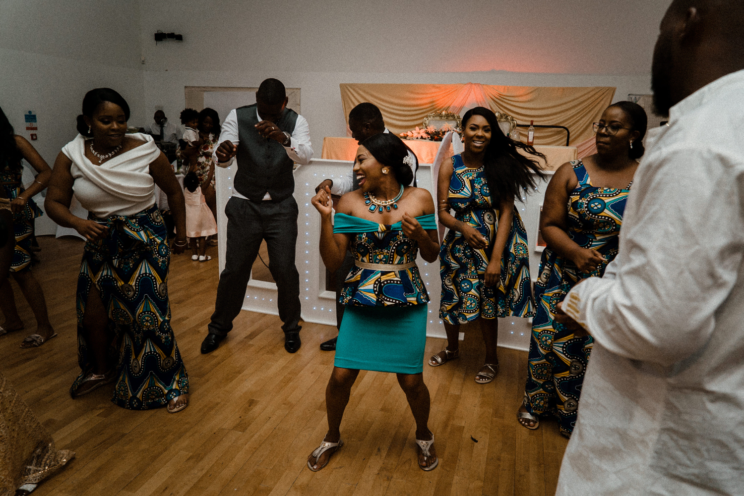 Nigerian-Wedding-Photographer-Reception-Dancing-Groom-Bride