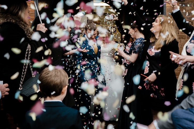 Bride-Groom-Wedding-Confetti-Our-Lady-Of-Good-Counsel