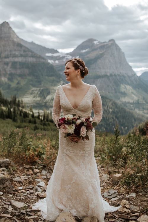 Glacier Park Intimate Micro Wedding, Stephanie + Chad, Montana Wedding  Photographer