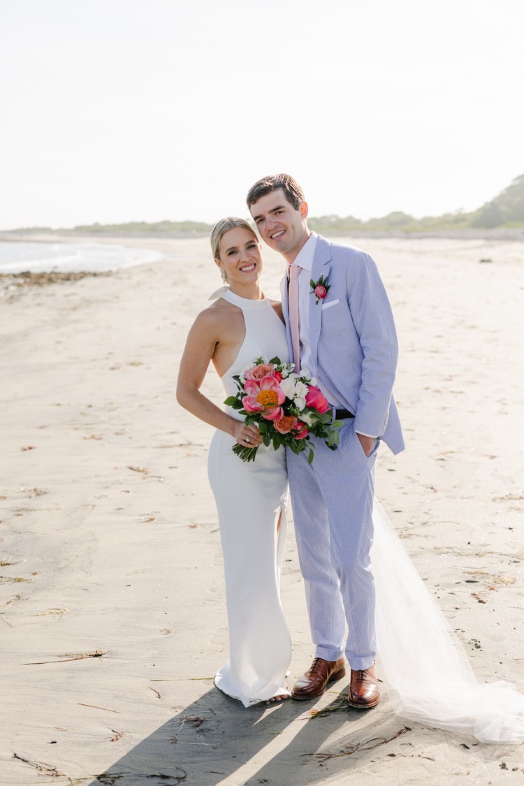 Kristina + Luke  Small Family Wedding On Remote Fishers Island, NY » Beet  & Blossom
