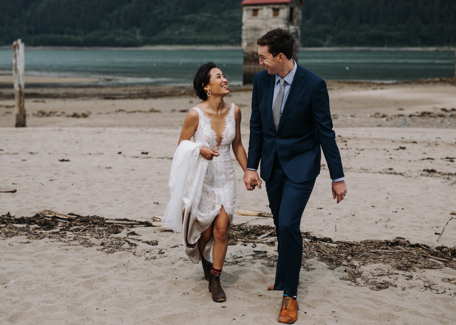 Lakeside Wedding in Tongass National Forest Juneau Alaska