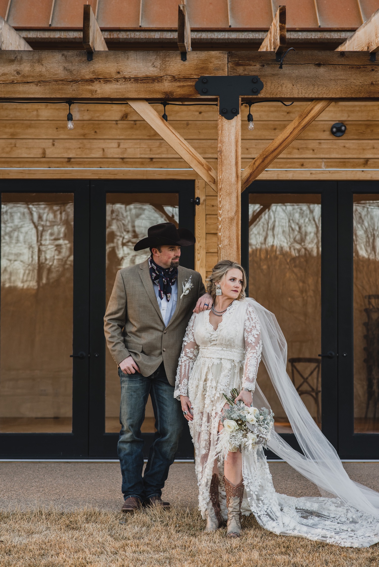 cowboy and cowgirl wedding