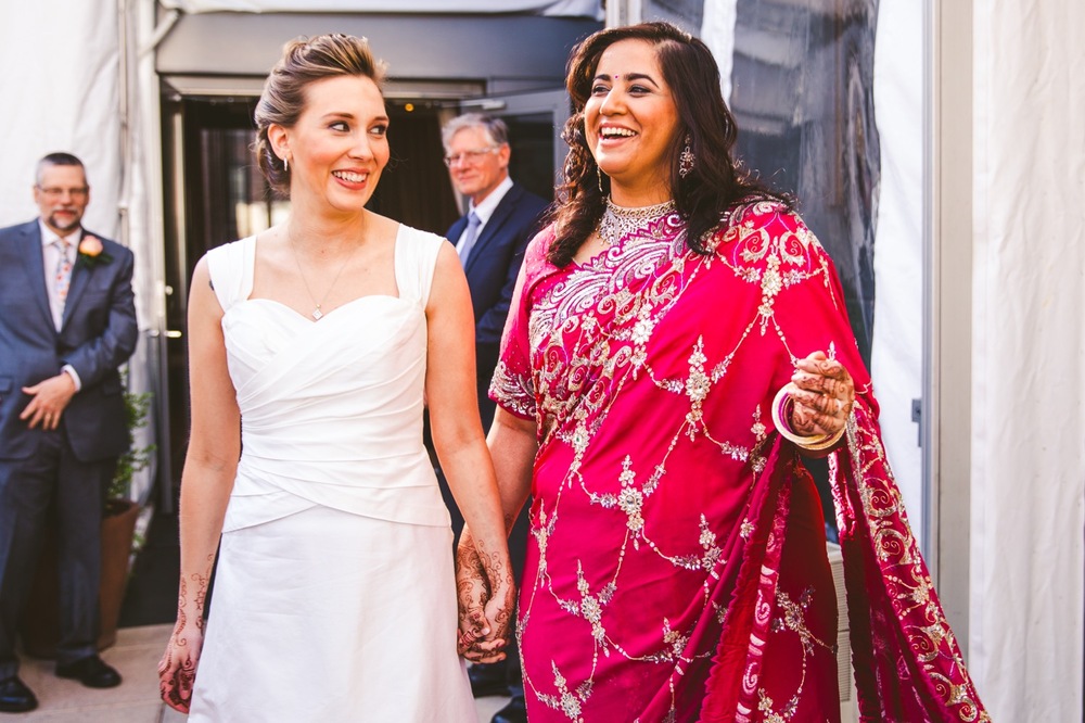 Lesbian Indian Wedding At Eventi Hotel Nyc Erica Camille