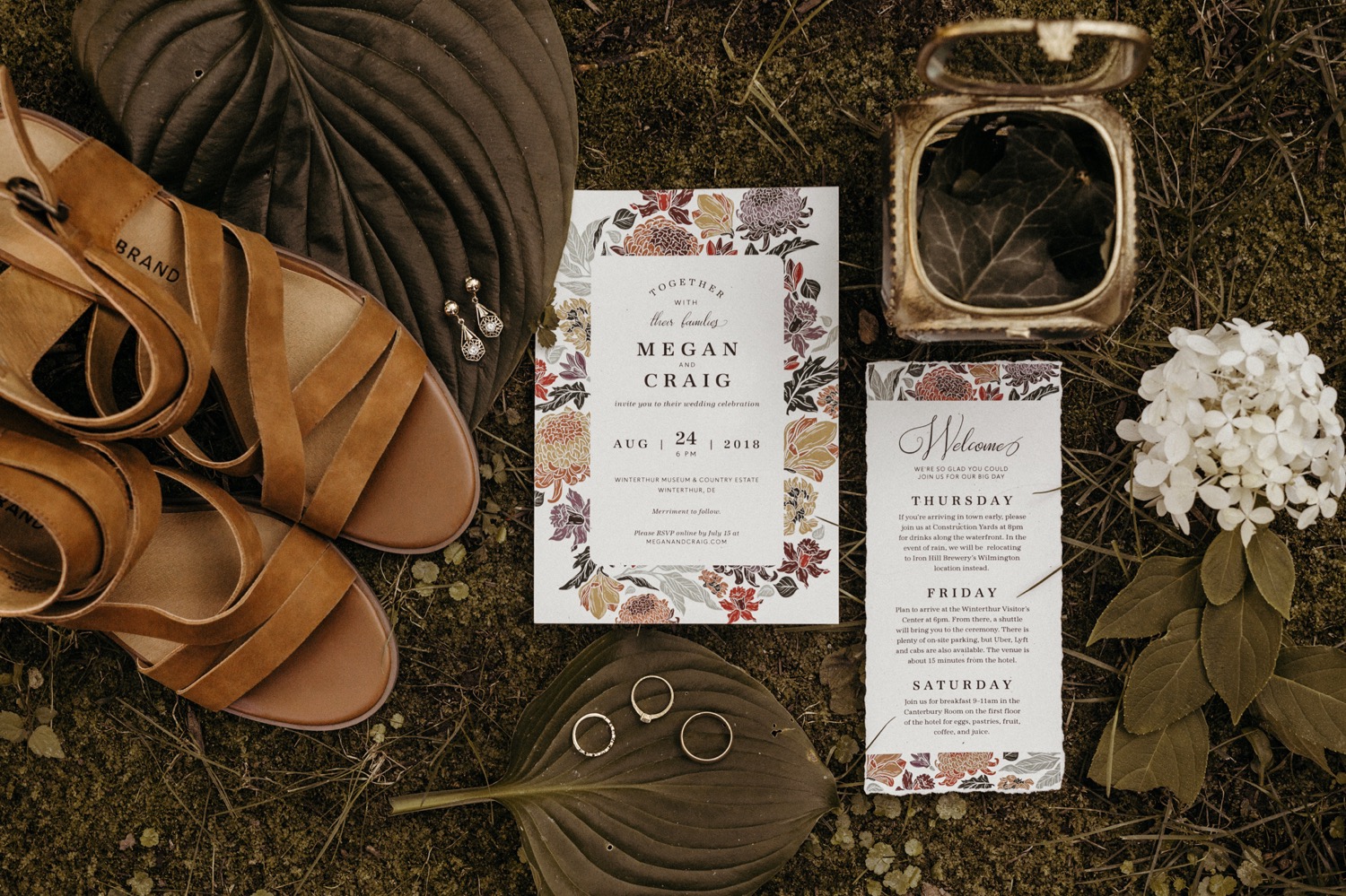 Earthy Winterthur Gardens Estate Wedding Megan Craig