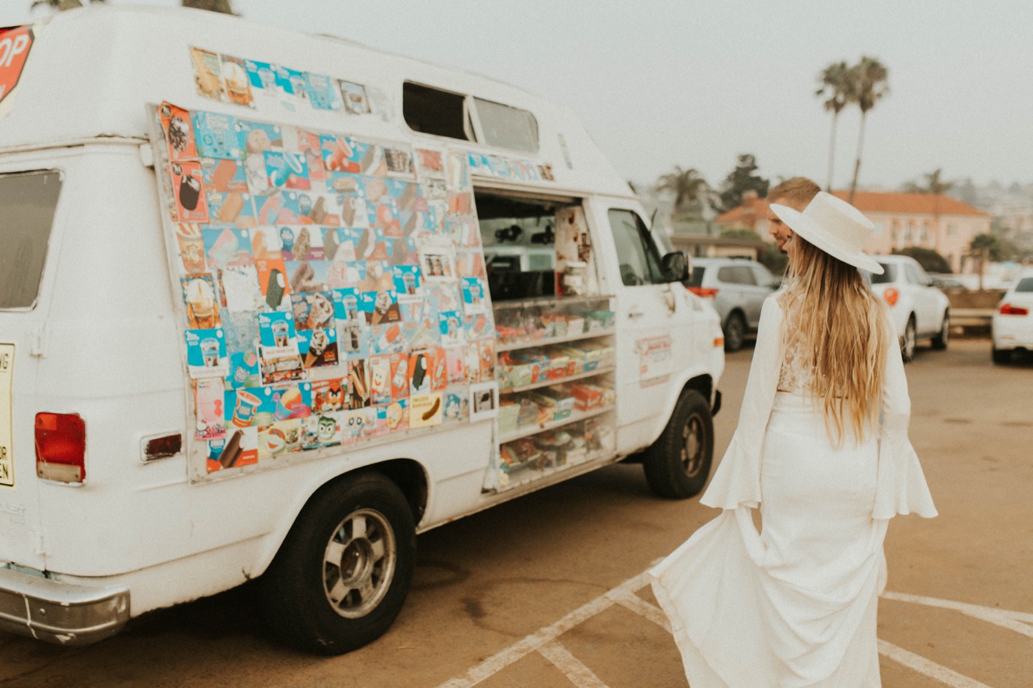 Boho Desert Sunset Weekender Bag — Modern Elopement & Micro