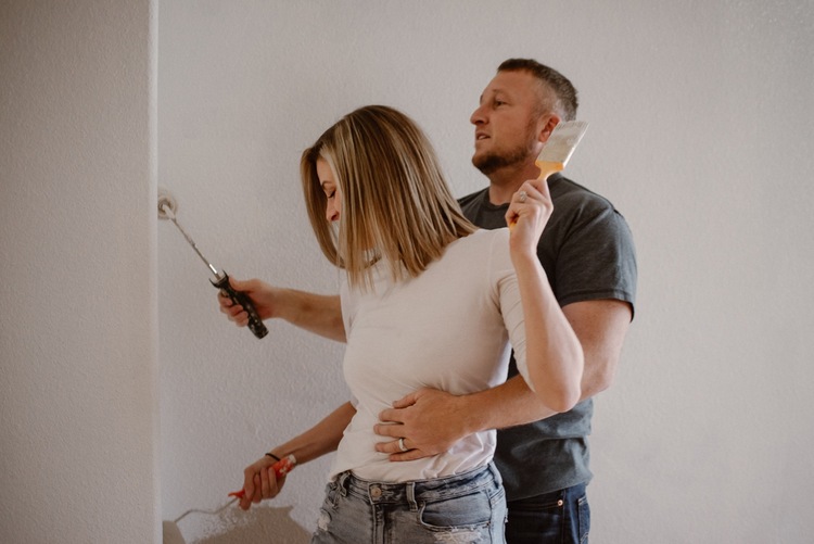 Fun In Home Painting Couple S Session In Denver Co Rocky