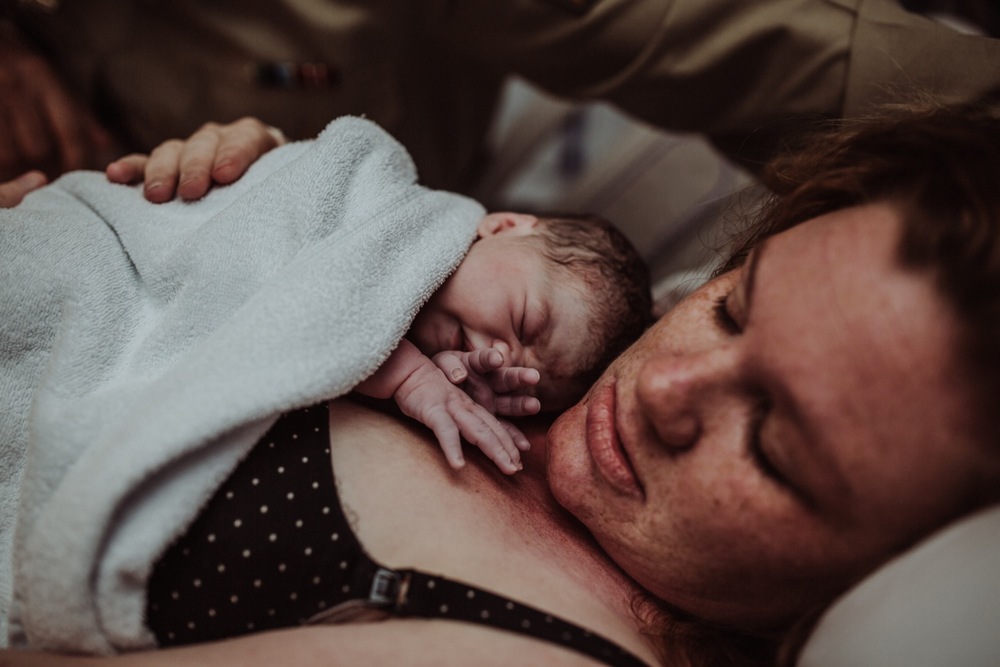 Birth TTH Townsville Hospital MGP Australia Queensland Newborn Baby skin-To skin-To-skin Oxytocin