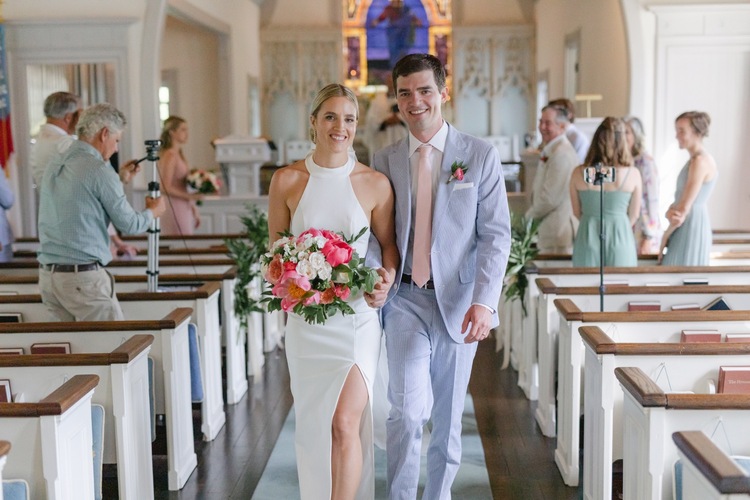 Kristina + Luke  Small Family Wedding On Remote Fishers Island, NY » Beet  & Blossom