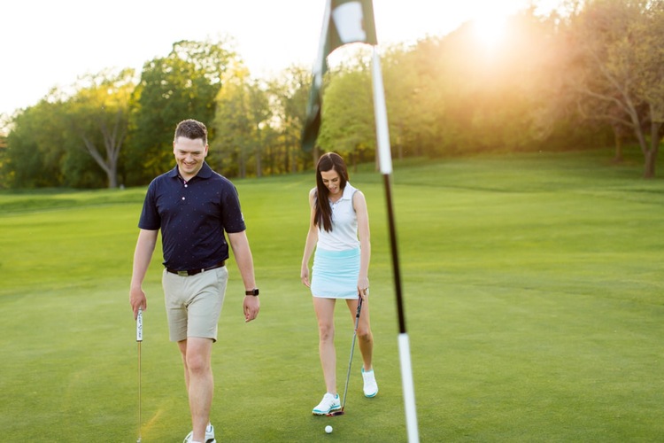 Golf Course Engagement Session Blog Moments By Lauren