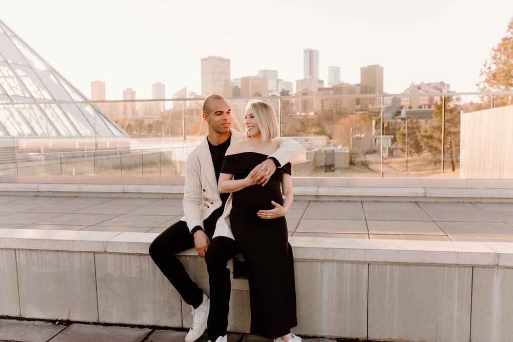 Edmonton Oilers Maternity Session: Darnell Nurse and Mikayla • Banff  Elopement Photographer