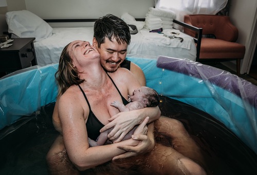 The birth of Esme - a beautiful, quick hospital water birth - Strong Like  Mama