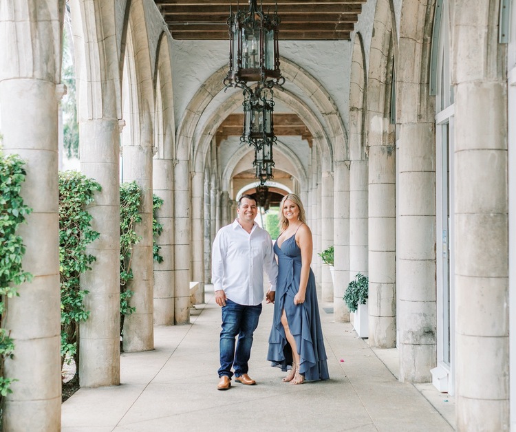 Taylor and Zach  Worth Avenue, Palm Beach Floral Engagement