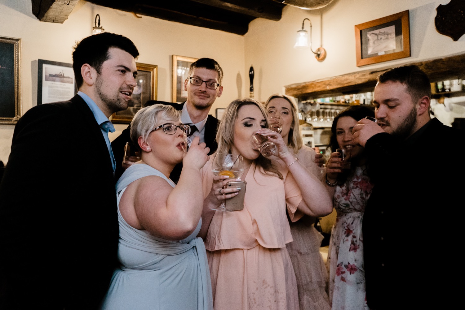 Appletreewick Cruck Barn Wedding Drinks