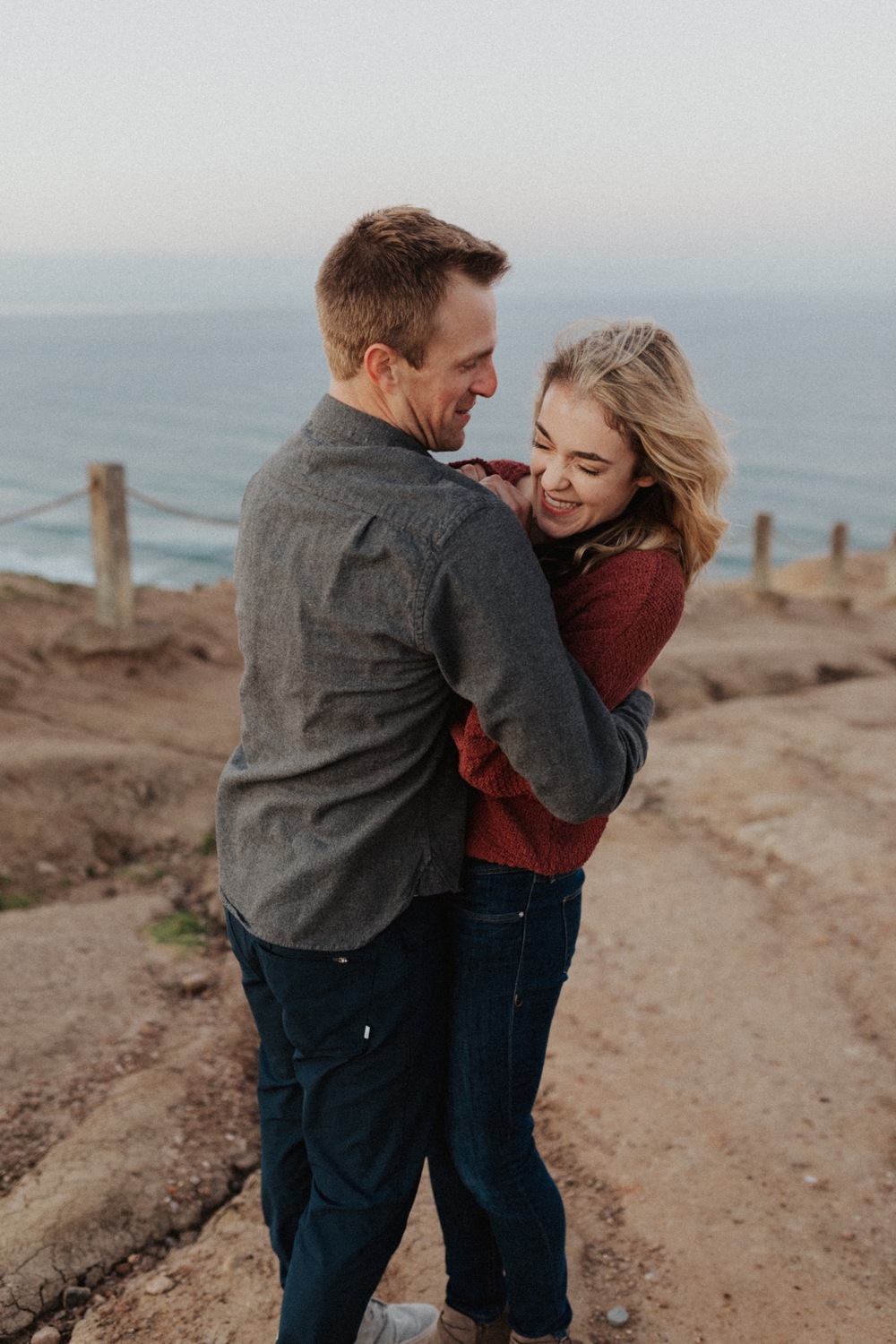 Ocean Sunrise Engagement Session