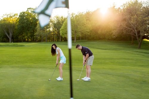 Golf Course Engagement Session Blog Moments By Lauren