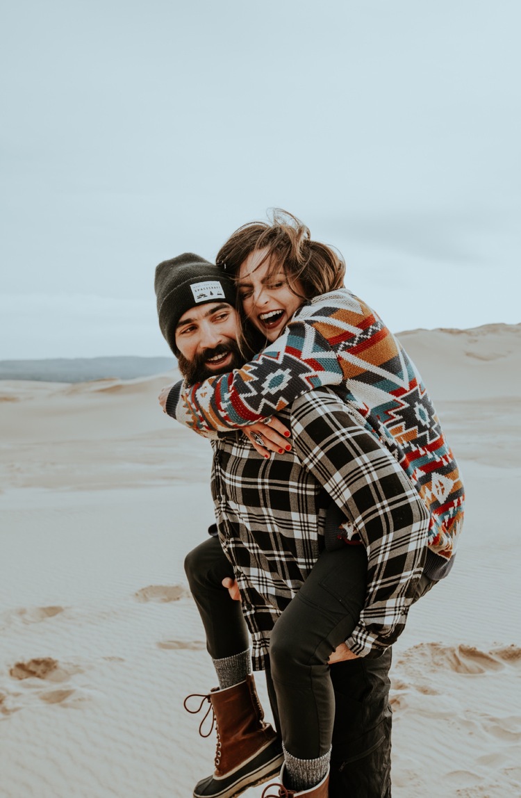 Michigan Sand Dunes Couples Session  Earth Below Photo | Destination  Elopement and Wedding Photographer