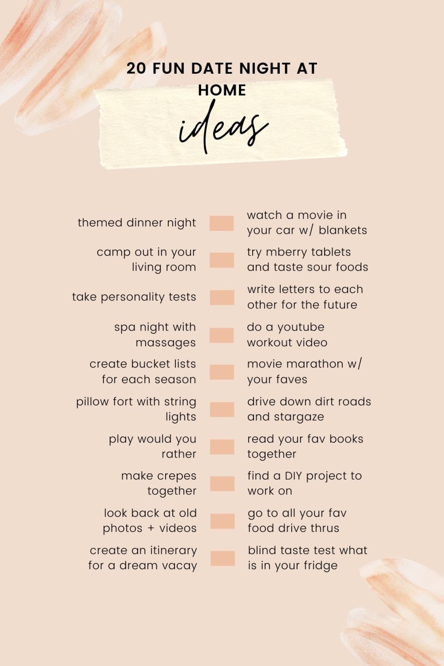 8 At Home Date Night Ideas