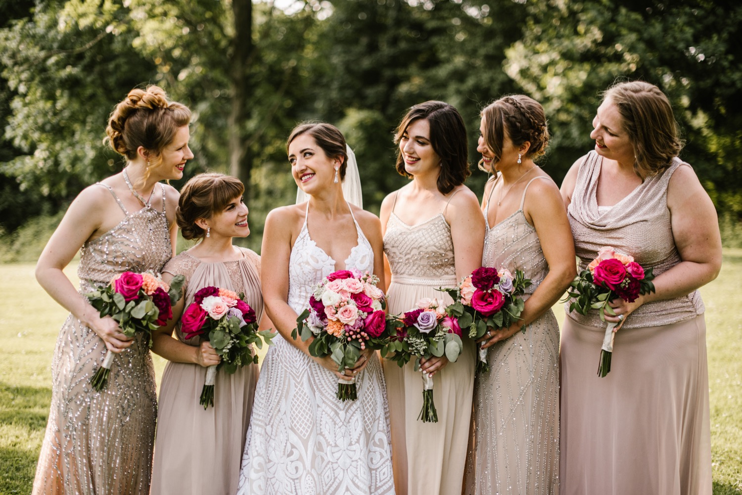 NYC Library Wedding Bridesmaid Dresses