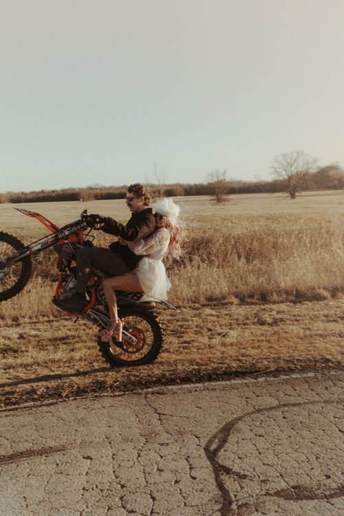 dirt bike wedding ideas