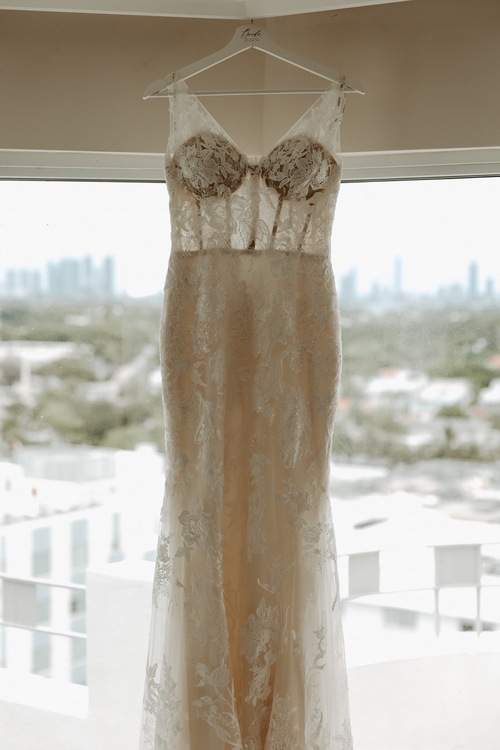 beach wedding dresses miami fl Lace Tulle Beach Wedding Dress with Strappy Back  loveangeldress