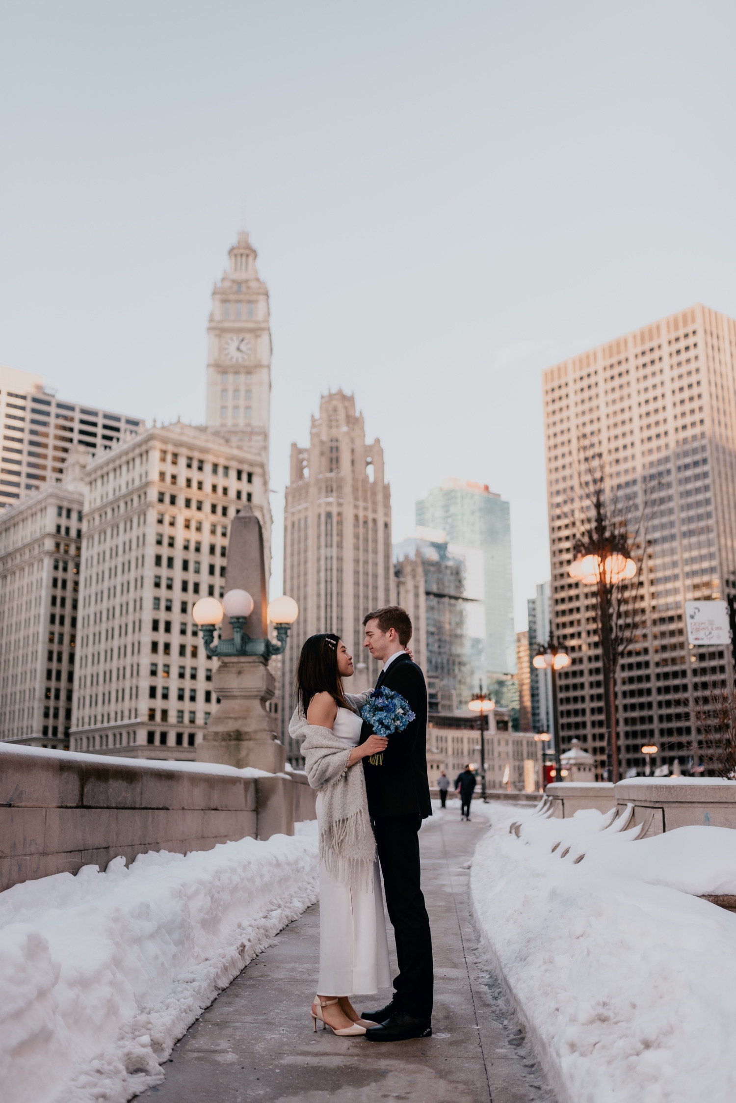 sachin and babi light blue dress Travel Essentials for Chicago in Winter main image 0