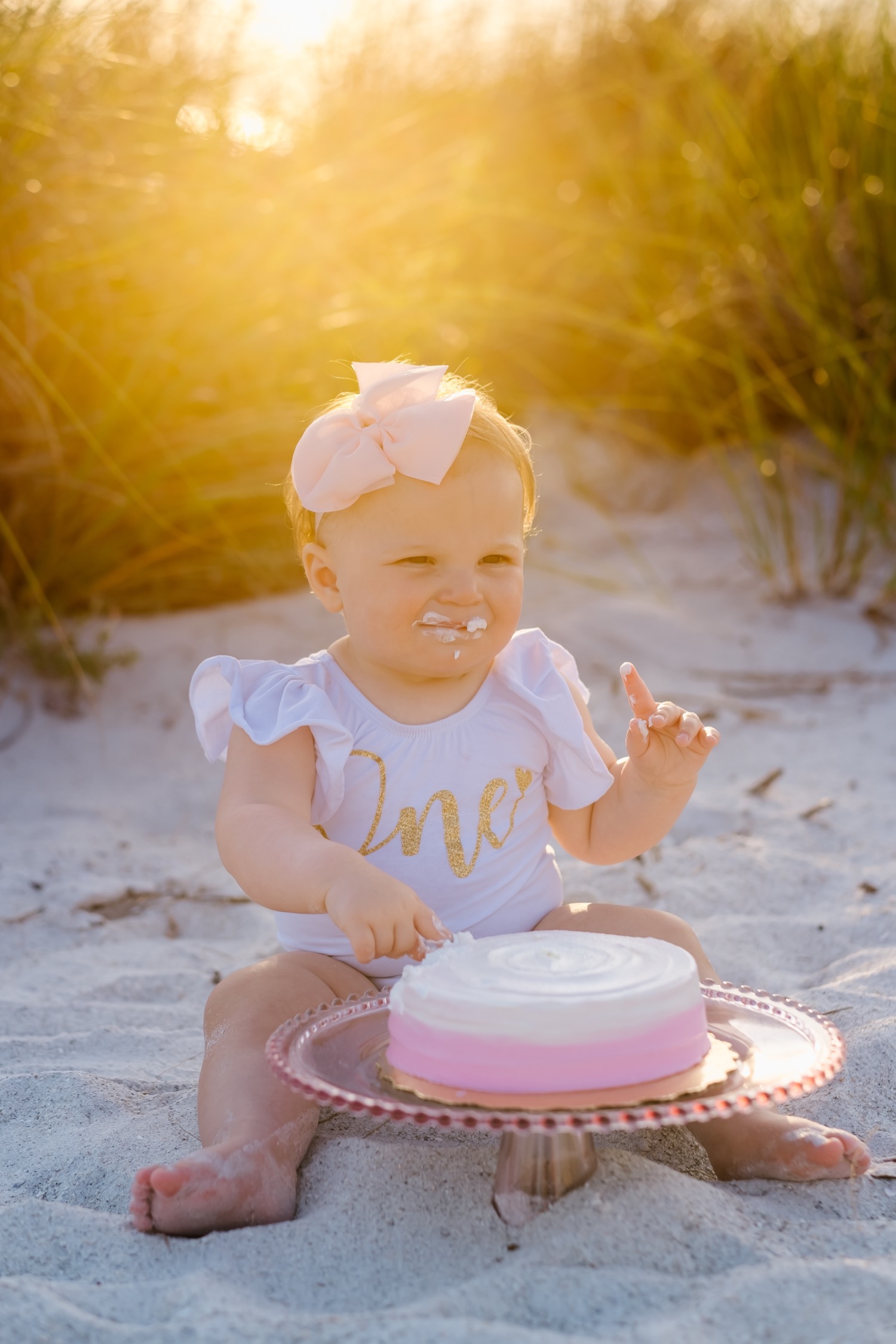 Hailey's First Birthday Cake Smash Session