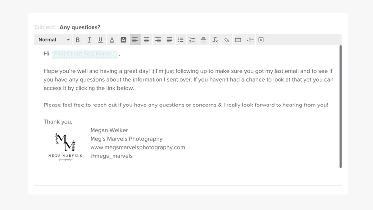Using Email Templates For Photographers And Small Businesses Meg S Marvels Photography