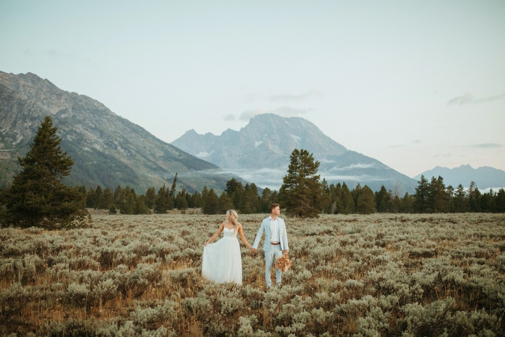 Grand Teton National Park Sunrise Elopement - Jillian Blanc