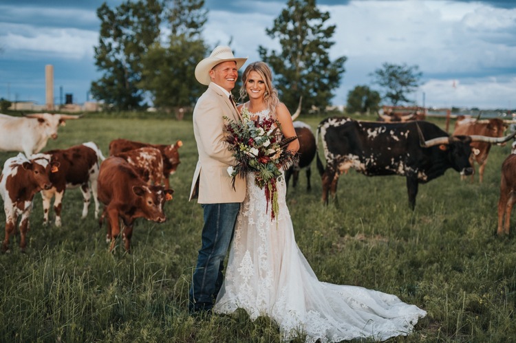 Denim and Diamonds: A Western Wedding at a Ranch Overlooking Fort