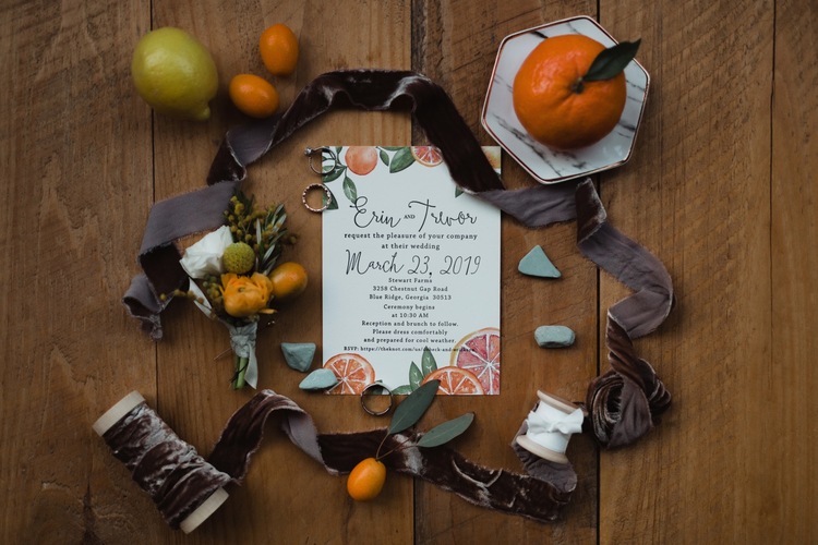 Erin Trevor Citrus Themed Rustic Barn Wedding Cari Pilgrim