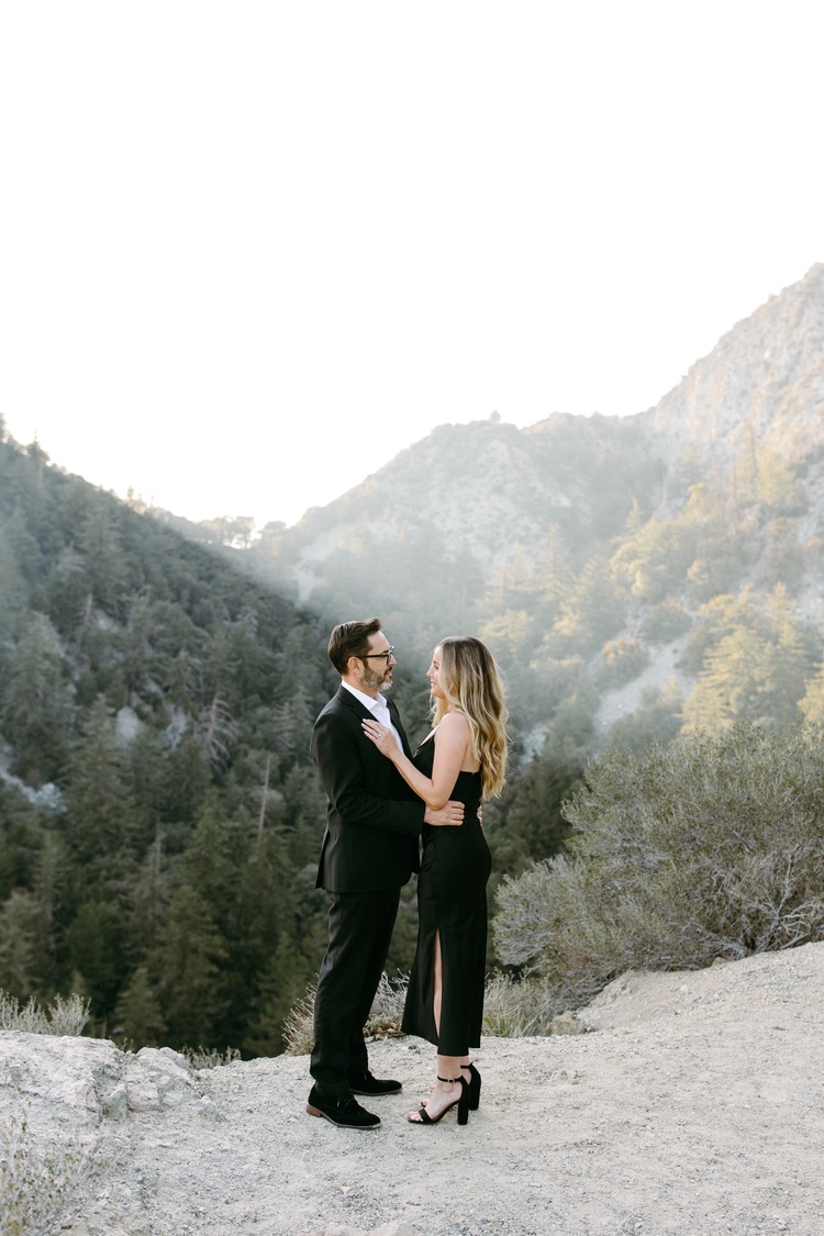 Emily + Steve: Angeles Crest National Forest Formal Engagement Session   Vanessa Todd Photographer
