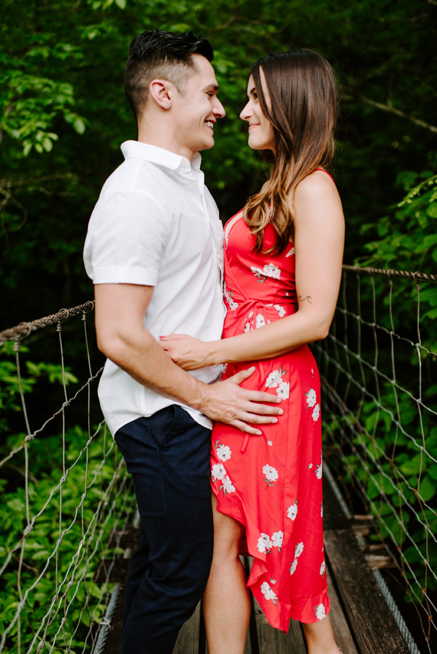 Maddison and Nick's Fall Creek Falls Romantic Waterfall Engagement -  Nashville Wedding Photographer Blog | Sara Bill Photography