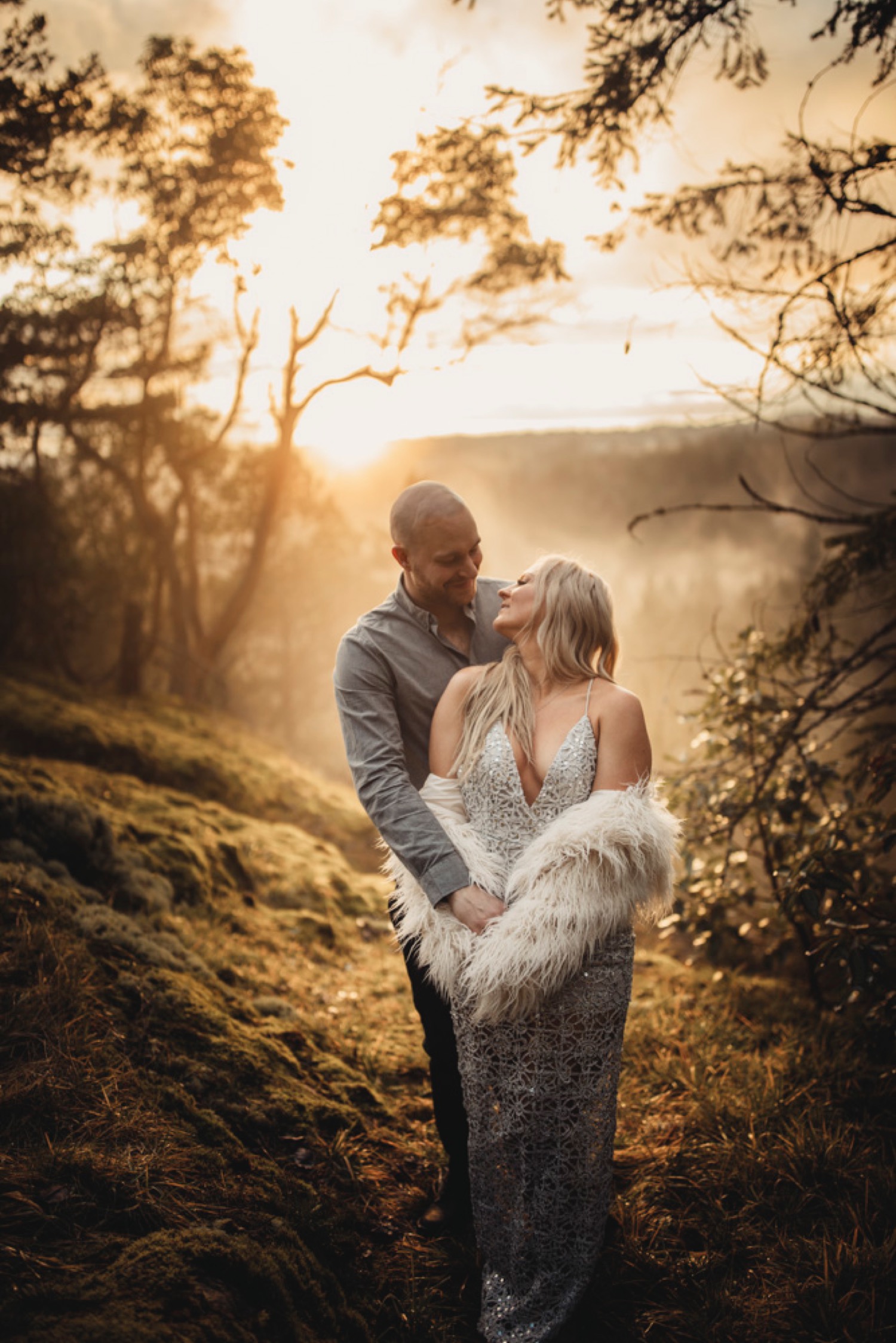 Sunset Engagement Session at Soames Hill