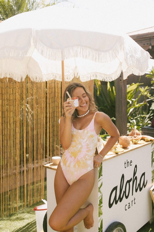 Laguna Beach Branding for Sunbleached Swim - Beba Vowels