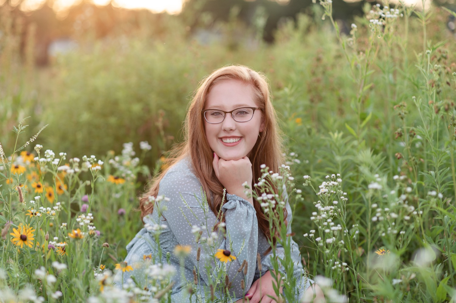 Senior Pictures in the Wildflower Field — Always Flourishing