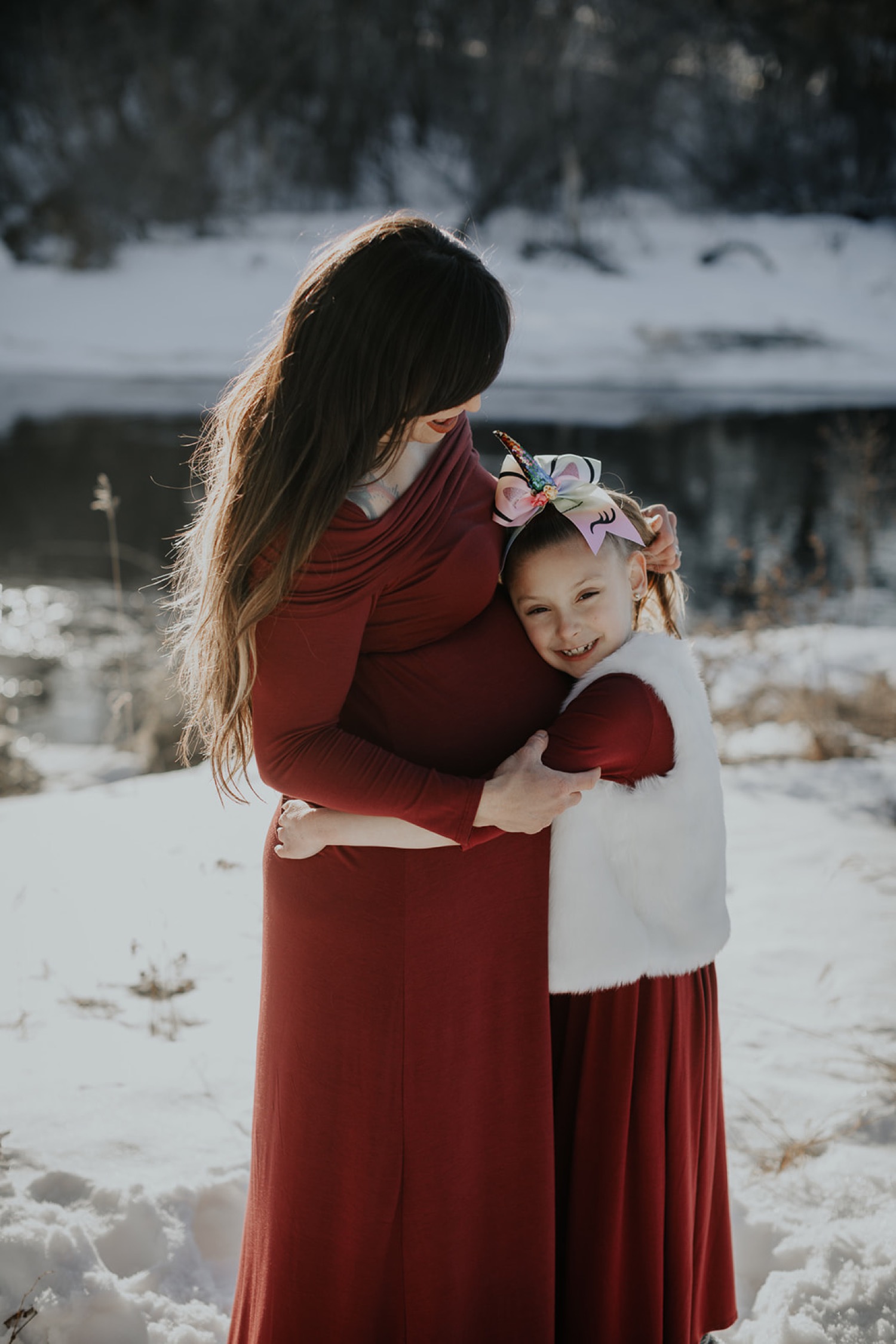 Winter Maternity Session - abigail maki photography