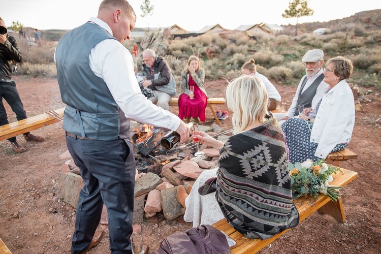 Glamping Wedding at Moab Under Canvas  Destination Wedding Planner for  Adventure Couples