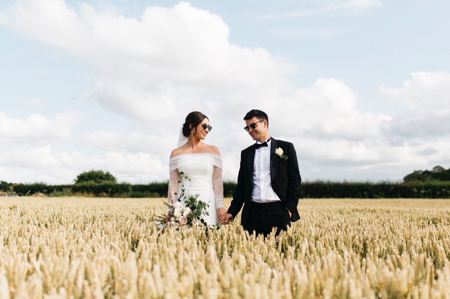 Bury St Edmonds Farm Wedding Emma Beaumont Atelier Dress