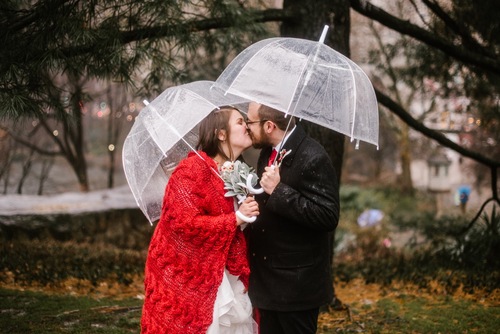 Central Park Elopement in the Rain