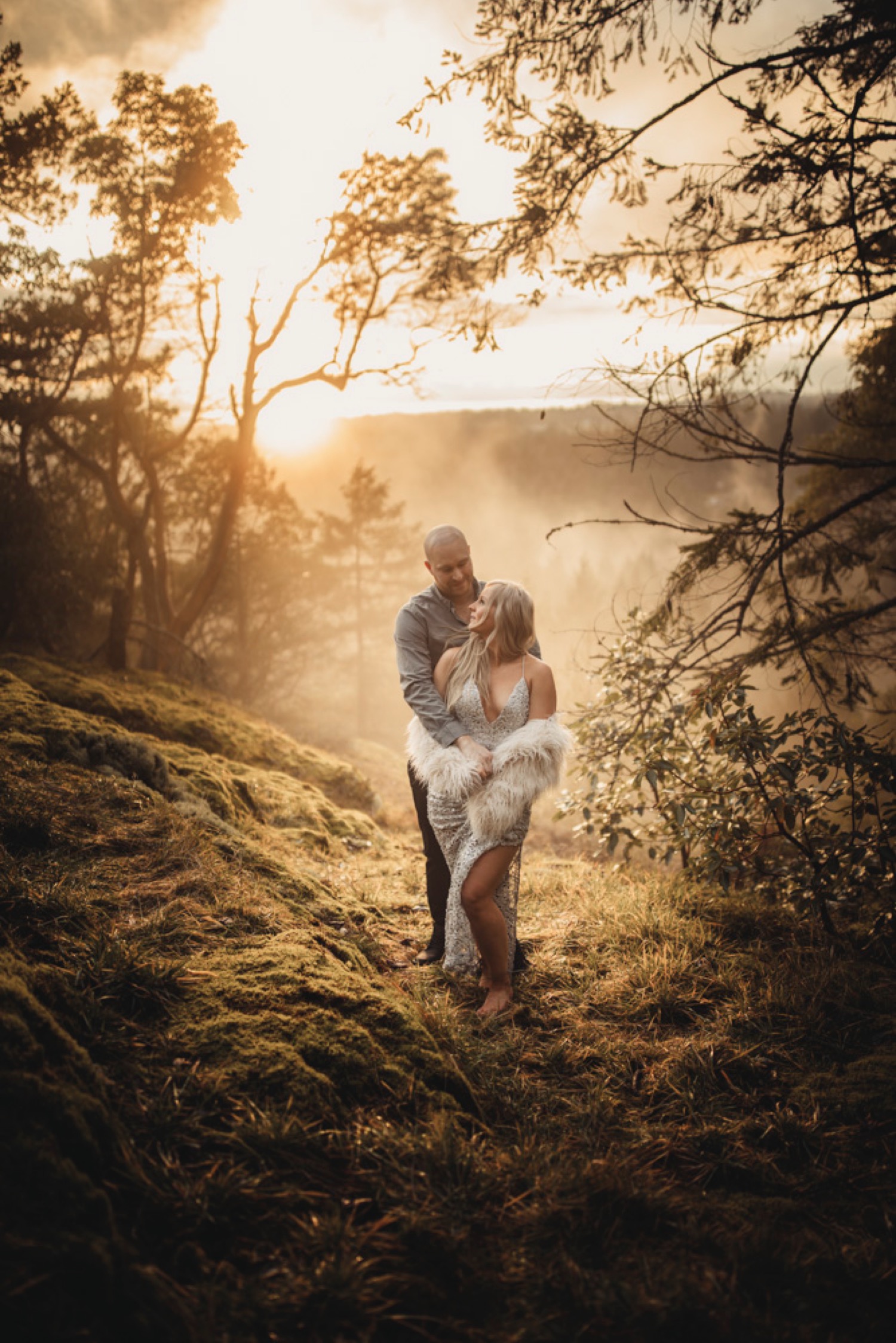 Sunset Engagement Session at Soames Hill