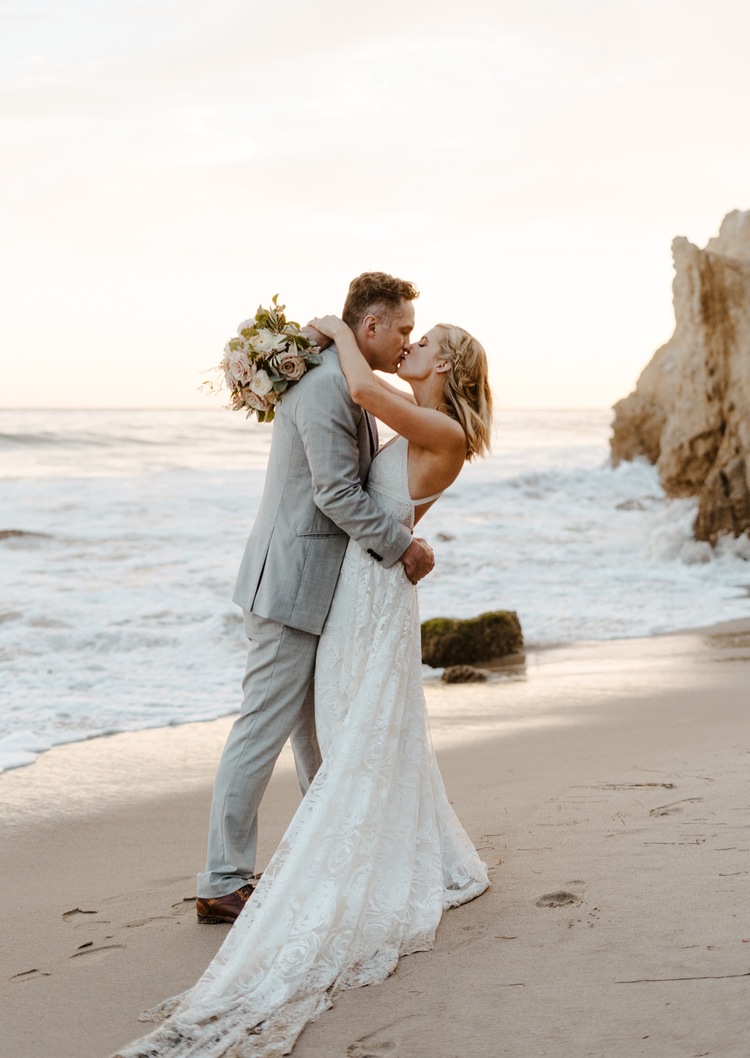 Intimate Elopement at Zuma Beach in Malibu, CA