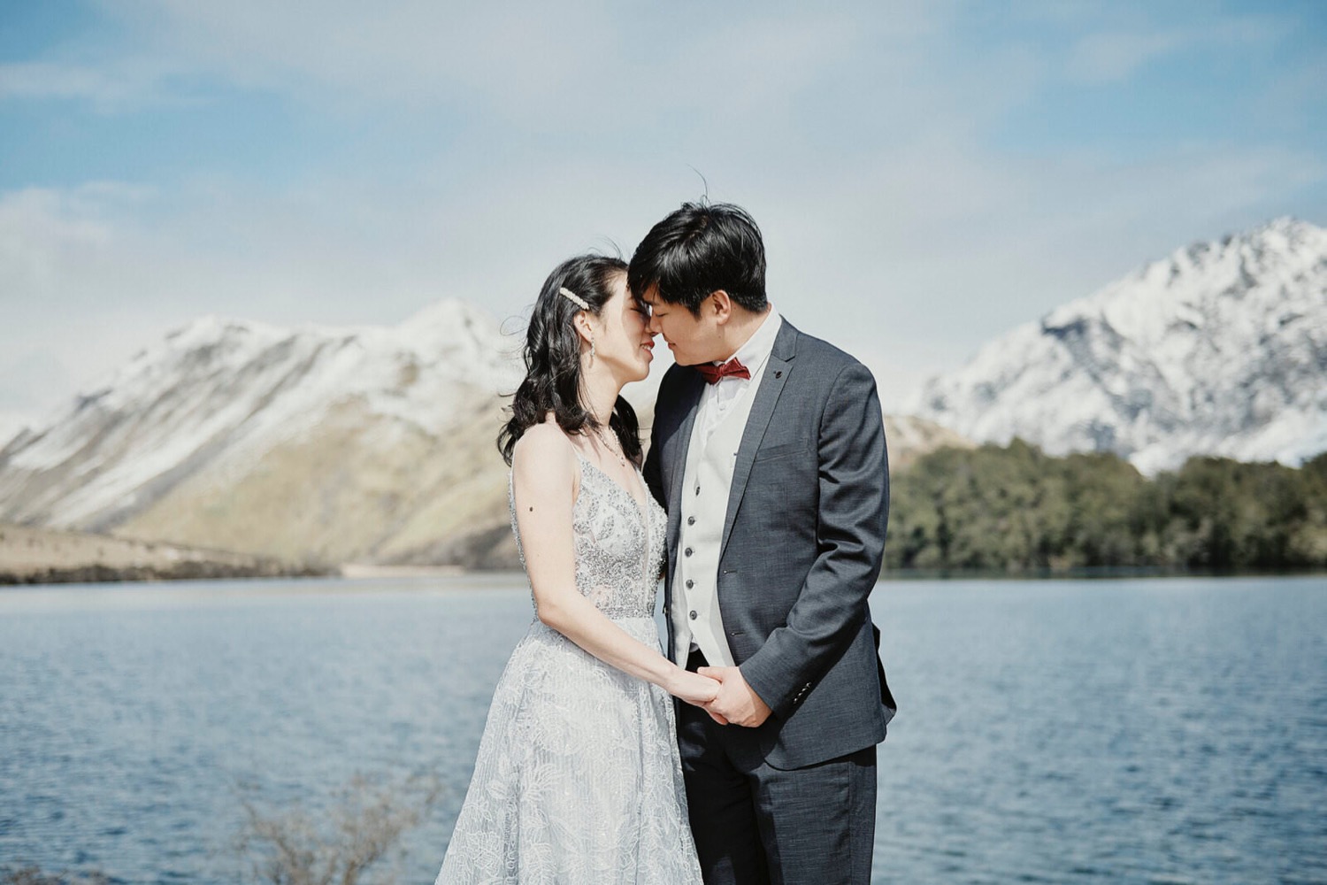 featured Nak & Daniel's Queenstown NZ Heli Pre-Wedding Shoot Cecil Peak Heli-Wedding Queenstown
