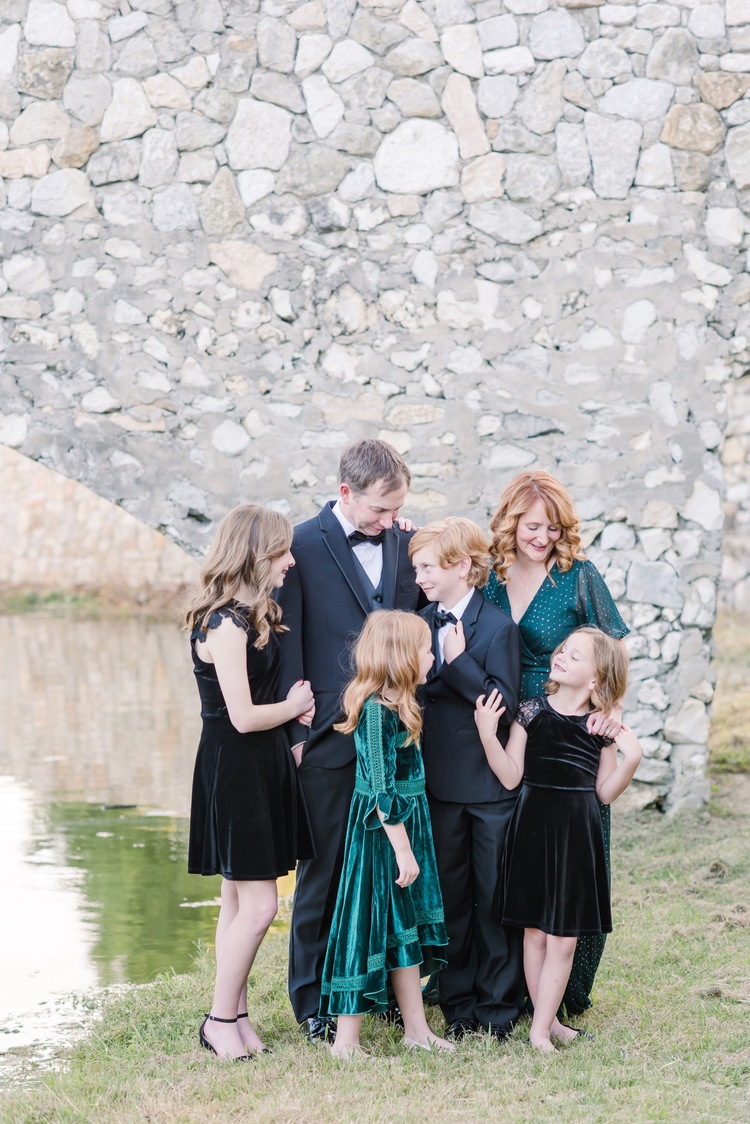 Dressy Family Portrait, McKinney Family Photography