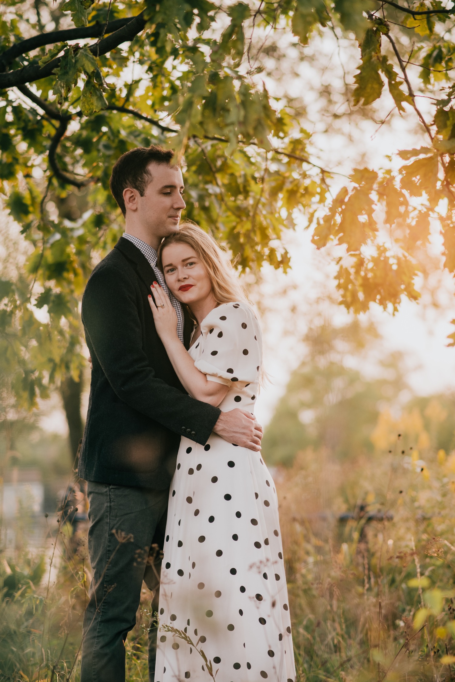 Chicago Engagement at Humboldt Park by Iron + Honey Photography