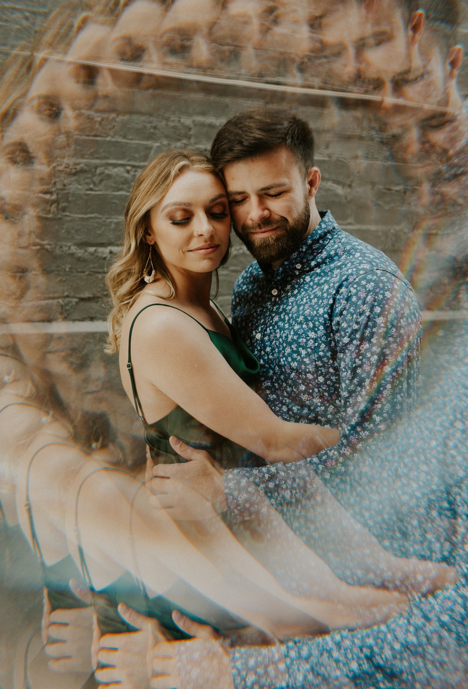 sachin and babi light blue dress Mountain Green Winter Engagement main image 1