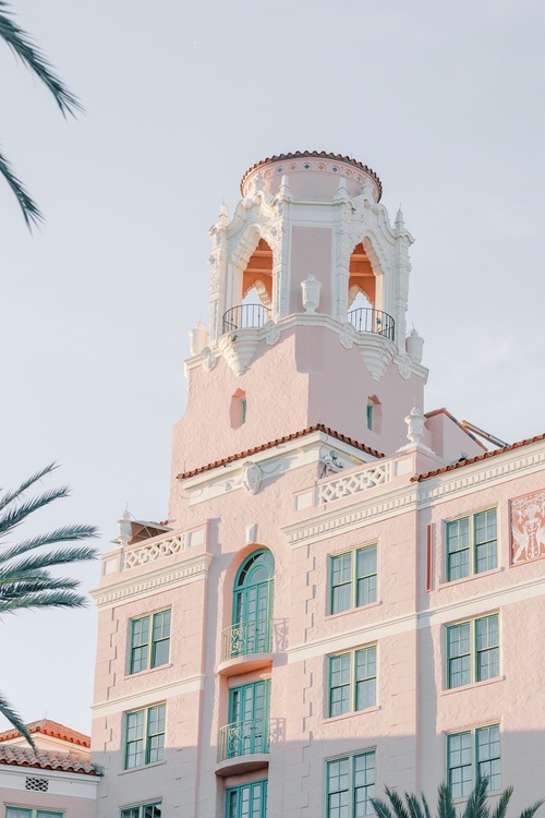 Luxurious Rose Gold and Burgundy Downtown St. Pete Ballroom Wedding