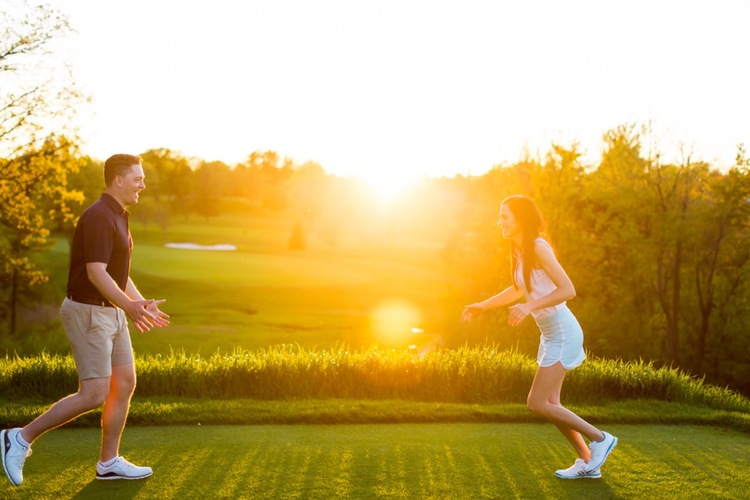 Golf Course Engagement Session Blog Moments By Lauren