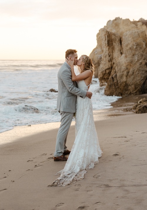 Intimate Elopement at Zuma Beach in Malibu, CA