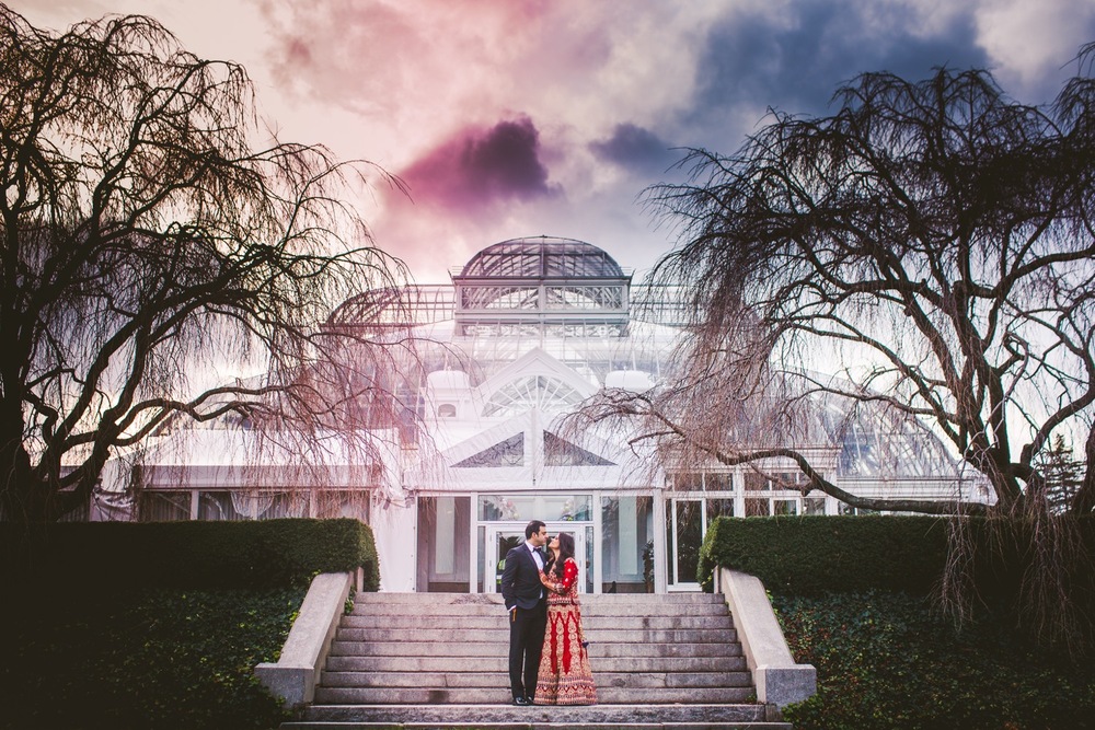 Indian Wedding At New York Botanical Garden Erica Camille