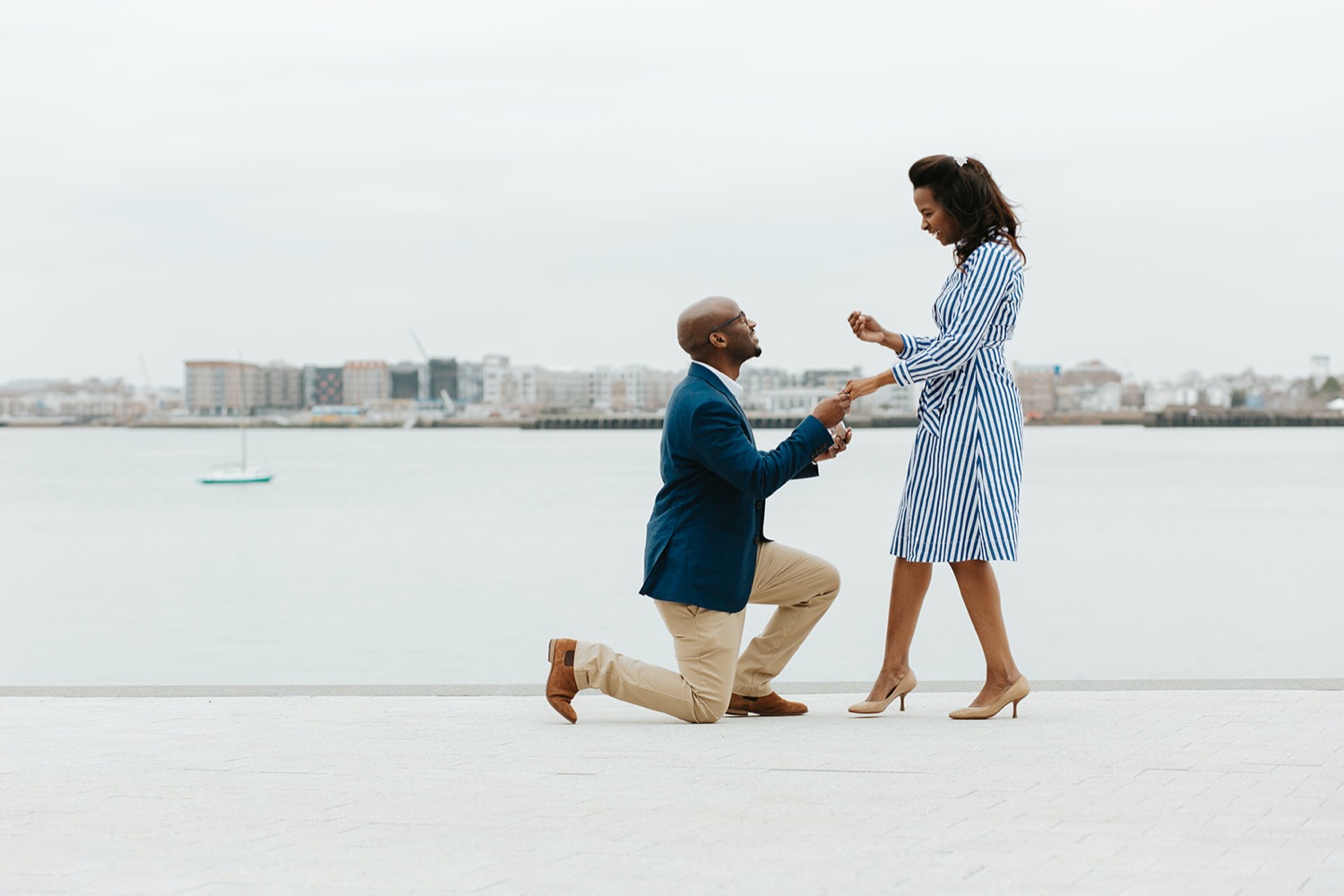 Classic New England Proposal at Boston Seaport — Lensy Michelle Photography